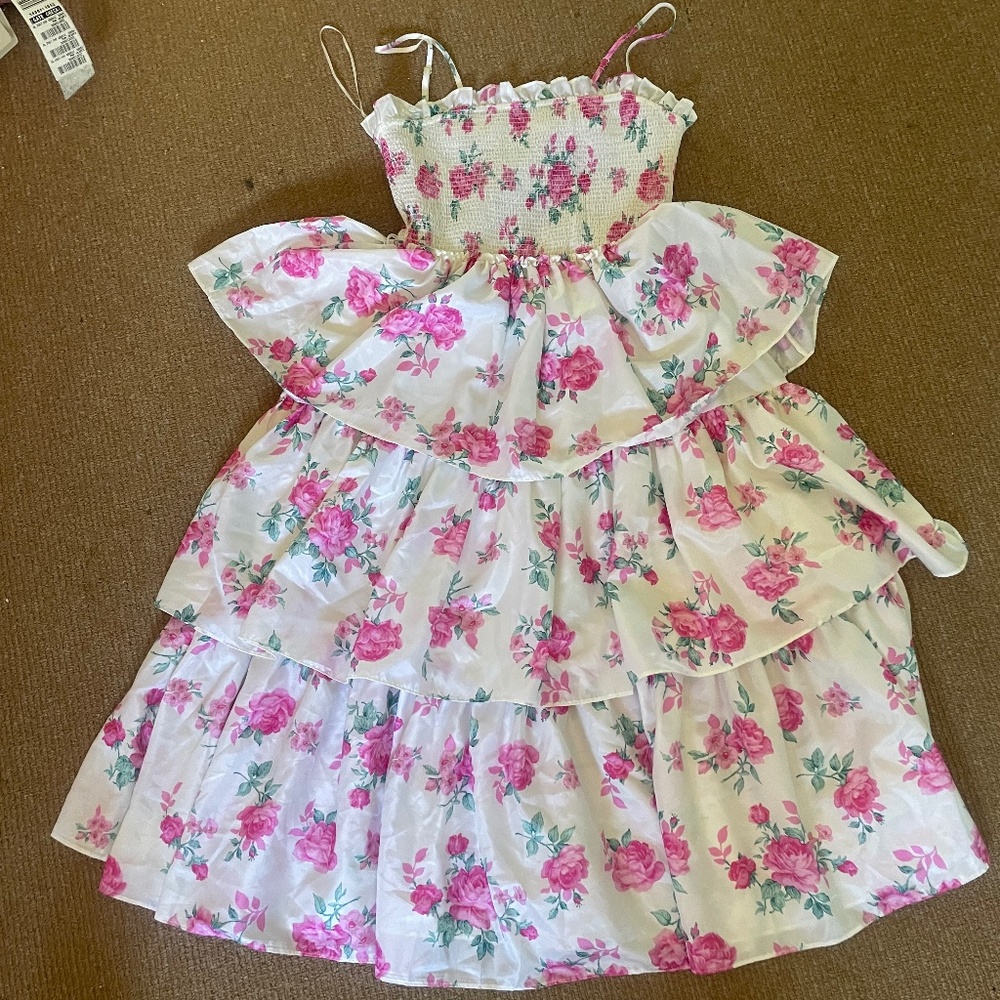 Target X loveshackfancy tiered floral gown